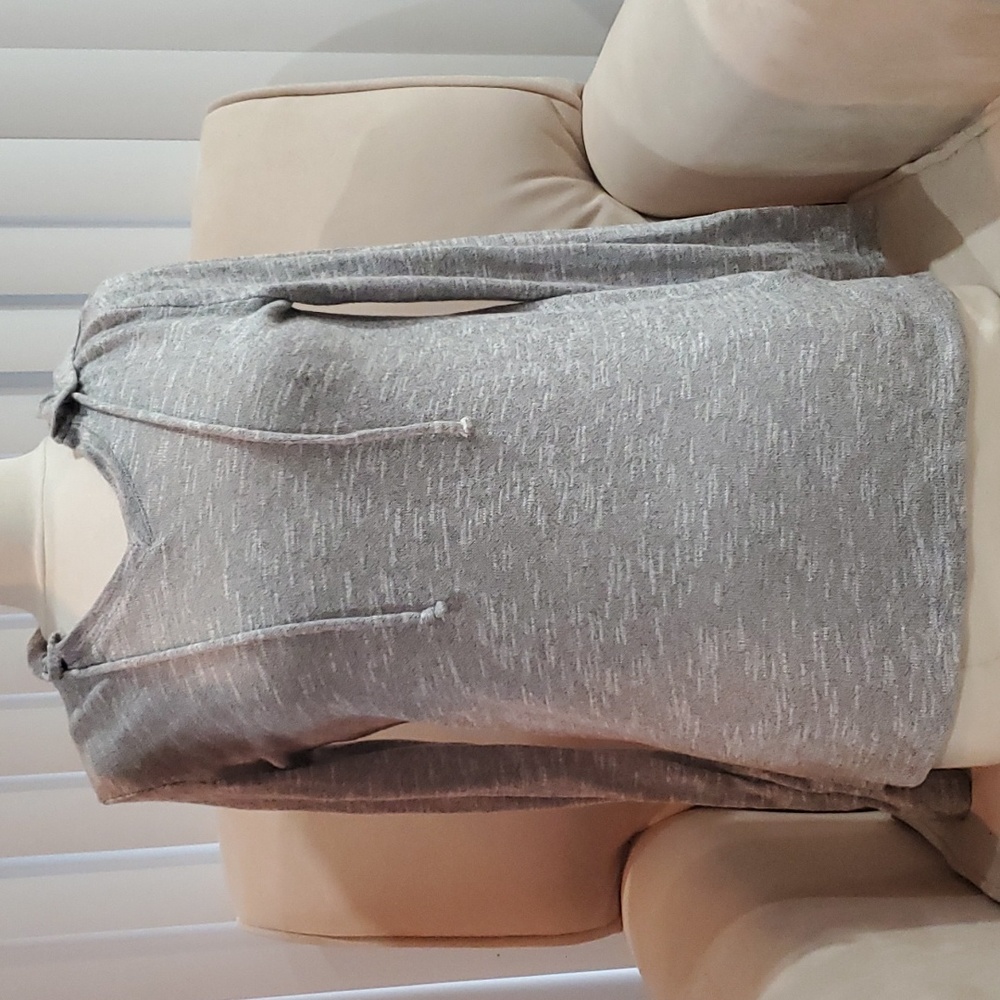 Girls Grey Drawstring Hoodie